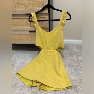 Yellow Striped Romper